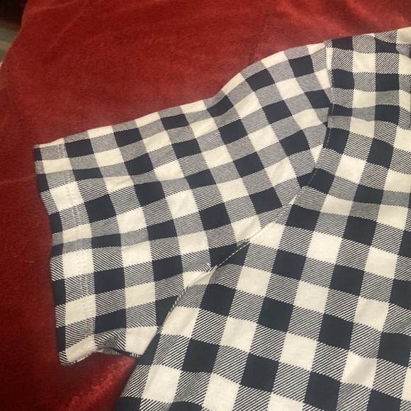 Kim Rogers navy check polo size L - Picture 5 of 8